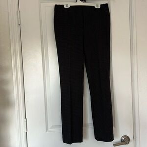 Black With White Dotted Square Pattern Tapered Trouser Pant